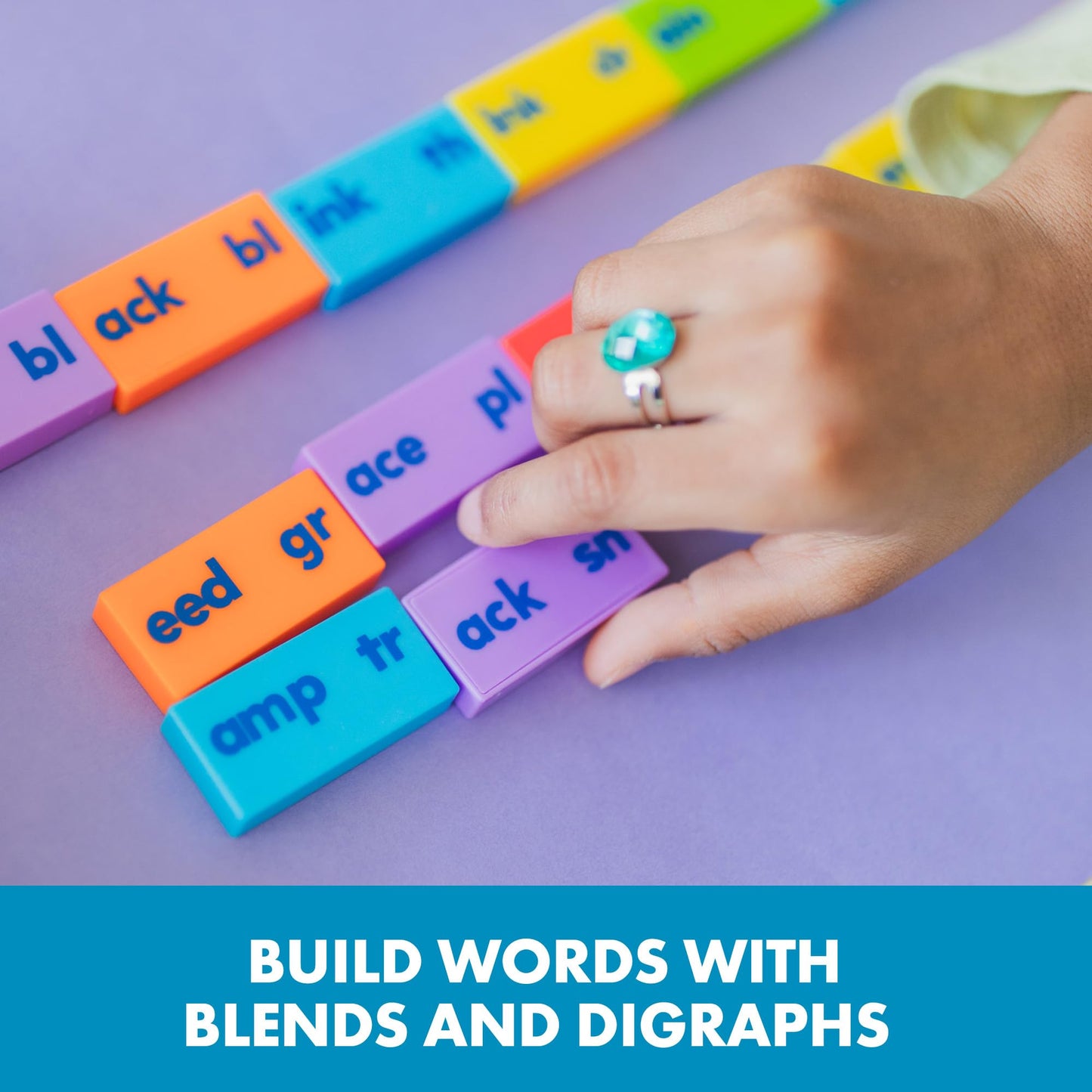 Educational Insights Phonics Dominoes Blends & Digraphs - Reading Learning Activities for Kids Ages 6+  Classroom and Teacher Must Haves