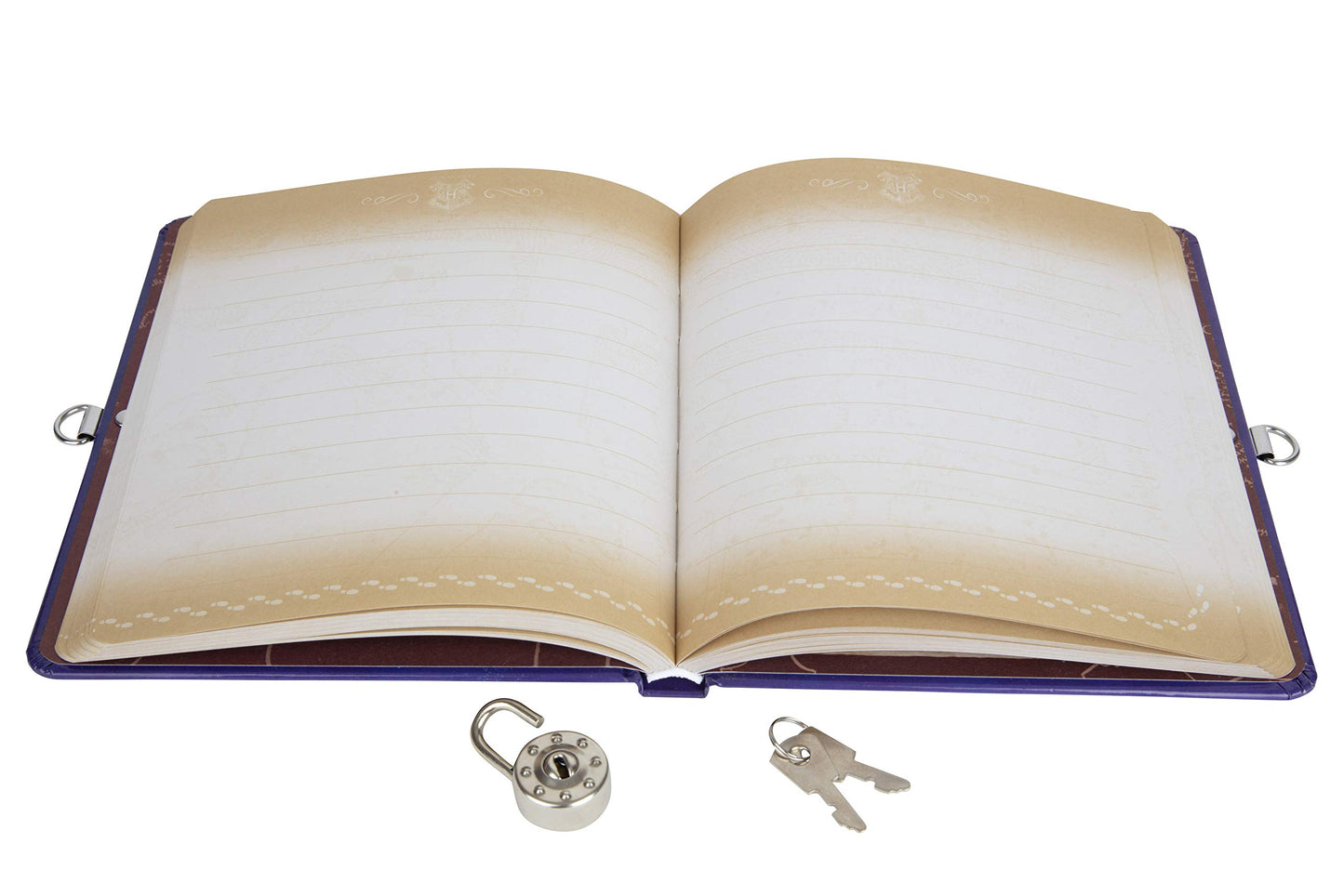 Harry Potter Marauder'S Map Diary For Kids - Lock & Key Journal Notebook W/ 216 Lined Pages - Officially Licensed - Book & Movie