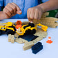 Cat Construction Toys, Dig N' Build Dirt Playset With 10 Oz Of Compound, 2 Little Machine Vehicles, Ages 3+