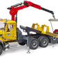 Bruder - Mack Granite Tow Truck with Bruder Roadster (02829) - For Ages (4) and Up - Compatible with bworld Figures