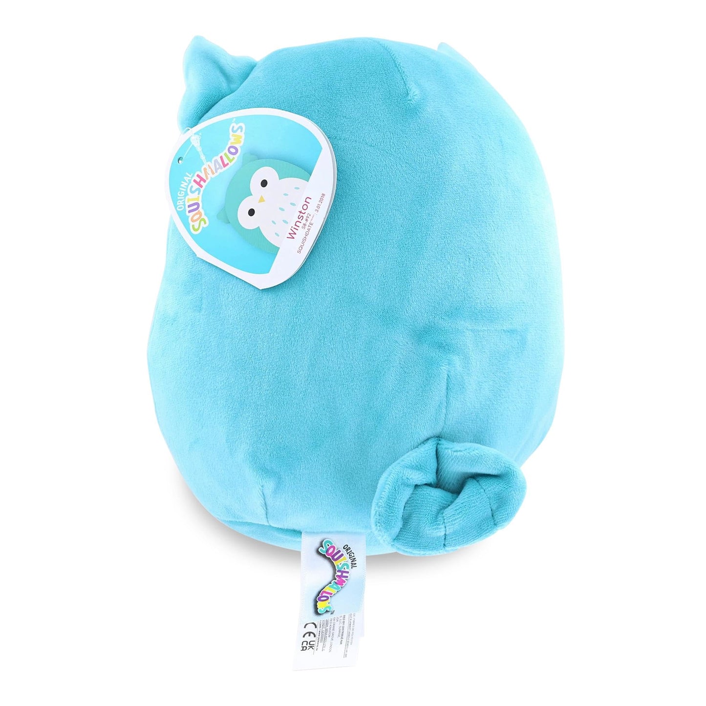 Squishmallow Plush Winston Owl Stuffed Toy - 7.5 Inch, Blue, Polypropylene