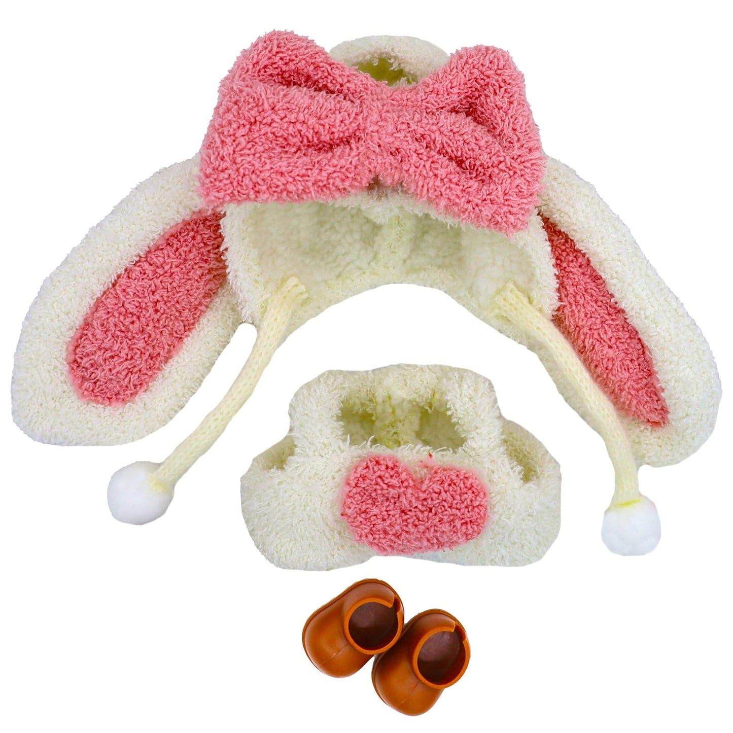 17Cm Doll Clothes Set With Shoes, Luxury Chic Handmade Dolls Outfit Rabbit Style, Dress Up Unique Cute Clothes Accessories Suit