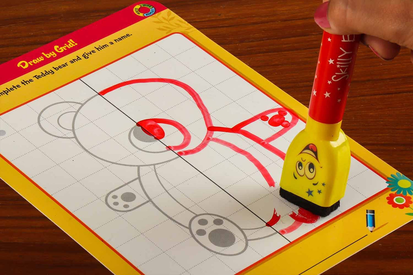 Skillmatics Educational Game - Boredom Buster, Reusable Activity Mats with Dry-Erase Marker, Gifts, Travel Toy for Kids Ages 3,