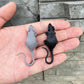 Aorvoras Miniature Rat,Halloween Miniatures,Halloween Dollhouse,Fairy Garden Accessories,Halloween Terrarium,Halloween Craft Sup