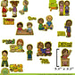 Manners Matter | 18 PRECUT & READY TO PLAY Felt Figures for Flannel Board Teaching for Toddlers, Preschoolers and Kindergarten -