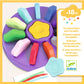 Djeco Little Colors 12 Flower Shape (39005), Multicolor, Count (Pack of 1)