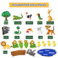 Foldable Felt Board for Toddlers, Double Sided Flannel Board Stories for Preschool, Early Learning Interactive Storytelling Felt