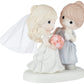 Precious Moments, My Daughter, My Pride, A Beautiful Bride Bisque Porcelain Figurine, Mother And Daughter, 153009