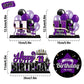 Lingteer Happy 11Th Birthday Purple Acrylic Table Topper Centerpieces Set - Cheers To Eleven Years Old Birthday 11Th Bday Party Gift Decorations.
