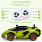Olakids Kids 12V Licensed Lamborghini Sian Ride On Car, Electric Vehicle For Toddler With Control Remote, Battery Powered Toy With Music, Horn, 2 Speeds, Suspension, Led Lights, Bluetooth, Usb (Green)
