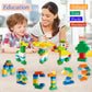 Marble Run Building Blocks, 145 Pcs Classic Big Blocks Stem Toy Bricks Set Kids Race Track Compatible With All Major Brands Bulk Bricks Set For Boys Girls Toddler Age 3,4,5,6,7,8+