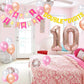 10Th Birthday Decorations For Girls, Birthday Banner Double Digits Rose Gold Glittery Banner Number 10 Balloons 10Th Confetti La