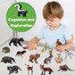 SCAHOW 16 PCS Forest Animals Figurines - Plastic Miniature Toys for Cake Toppers & Decorations, Birthday & Baby Shower Gifts