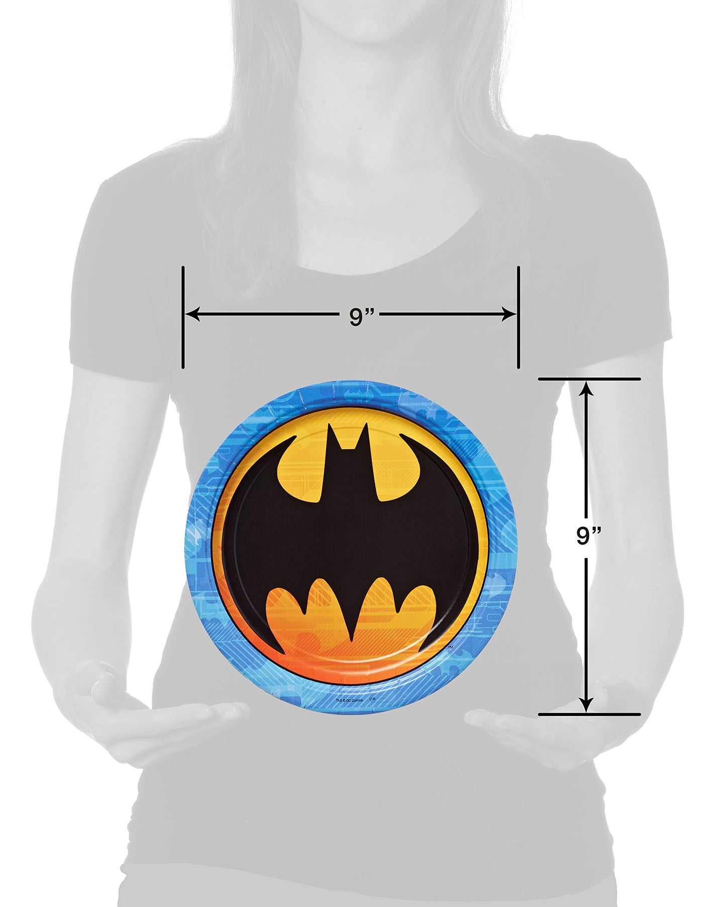 American Greetings Batman Party Supplies, Paper Dinner Plates (40-Count)
