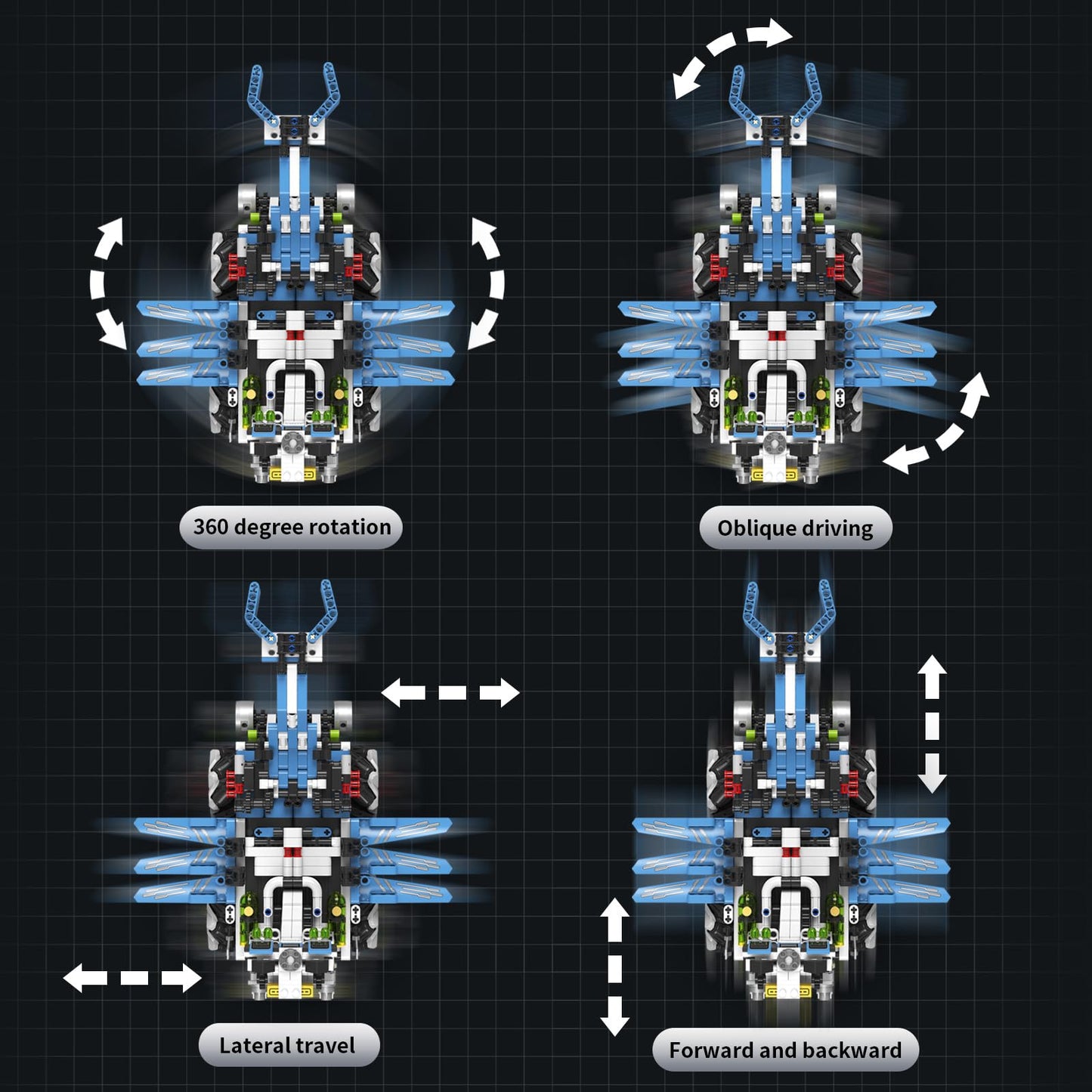 Suplanet 3-in-1 Programmable Robotics Kit with Remote and App Control - STEM Educational Building Toy for Kids Ages 8-12, Ideal