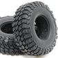 24pcs RC 1.0 Crawler Mud Tire Soft Tyre Height 55mm/2.16inch fit for 1/24 beadlock Wheels Rims