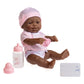 Jc Toys - La Newborn Nursery | 7 Piece Doll Gift Set | 12' Life-Like African American Doll With Accessories | Pink | Ages 2+ (18345)