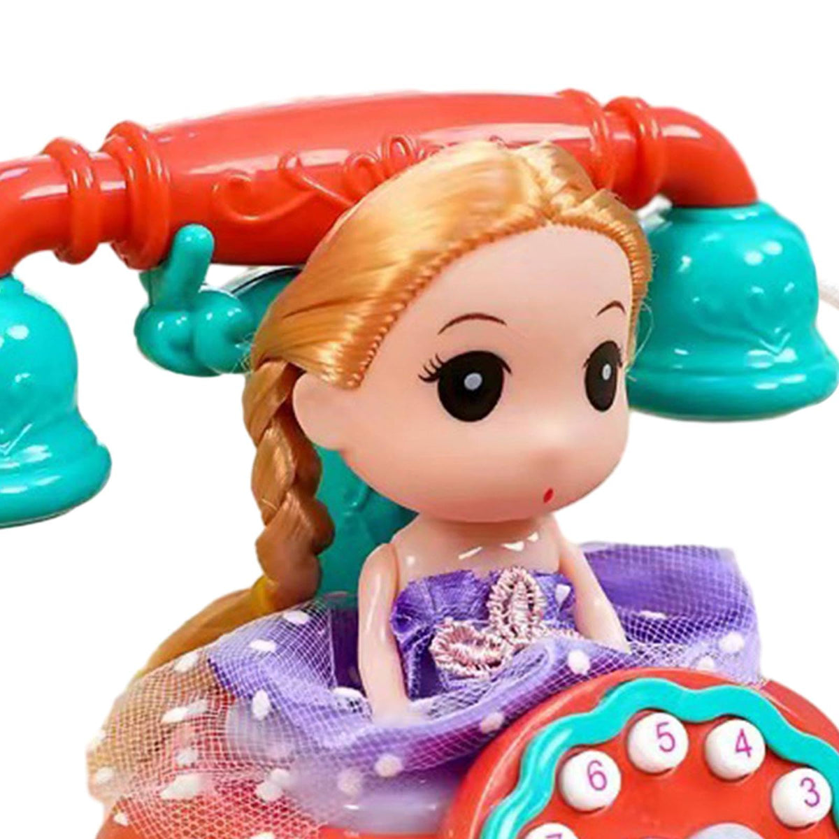 Fashion My Day Musical Phone Toy Practical Learning Activities Early Educate Montessori Toy Orange