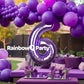 Rainbowq Party 6 Balloon Number 40 Inch For Boy Or Girl Big Purple 0-9 Foil Mylar Large 6 Number Balloon Happy 6Th Birthday Part