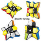 Tanch Magic Spinner Cube 2 In 1 Stickerless Brain Teasers Magic Puzzle Spinning Top Cube Rotatable Stress Relief 1X3X3 Finger Speed Cube Floppy Anti-Anxiety Fidget Toys Game For Kids Adults
