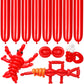 Lxzfcrg 260 Balloons Red Long Balloons For Balloon Animals, Thickening Long Skinny Latex Twisting Balloon For Balloon Garland Ha