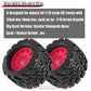 Rcarmumb RC Truck Wheel Tires for 1/10 Rustler Stampede Hoss,Arrm a Granite Vorteks Big Rock,Axial Losi Redcat Rc4wd,12mm/14mm H