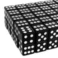 Super Z Outlet Standard 16mm Black Dice with White Pips Dots for Board Games, Activity, Party Favors, Toy Gifts (100 Pack)