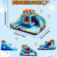 AirMYfun Water Slide Bounce House for Kid and mature-themed Outdoor with Large Splash Pool Inflatable Bouncy Castle with Long Dual Slide and Basketball Hoop for Kids Outdoor