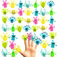 40Pcs Finger Puppets,Cute Monster Puppet,Soft Rubber Finger Toys Of Monster And Little Devil Pattern Finger Doll Toys Stretchy F