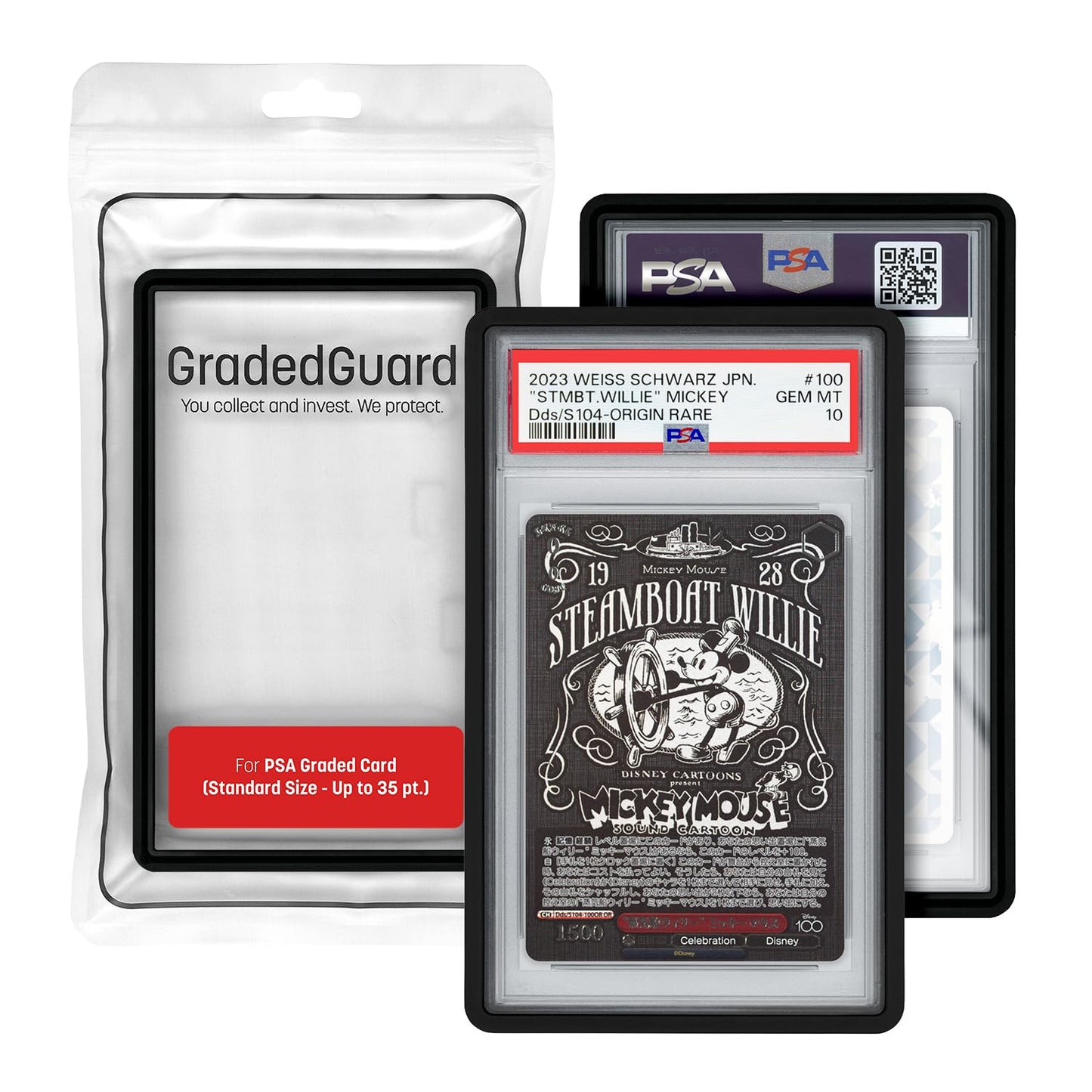 Gradedguard Graded Card Guard Case For Standard Psa Slab Case | Multiple Colors | Soft Touch Matte Finish | Stackable | Made To