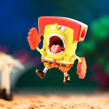 Super7 Spongebob Squarepants Kah-Rah-Tay Spongebob - 3.75' Spongebob Action Figure Classic Cartoon Collectibles And Retro Toys