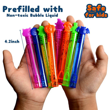 Vkten 64Pcs Halloween Bubble Wands Mini Bubbles Party Favors For Kids Halloween Party Favors Halloween Treat Bag Stuffers Goody Bag Filler Halloween Treats Prizes