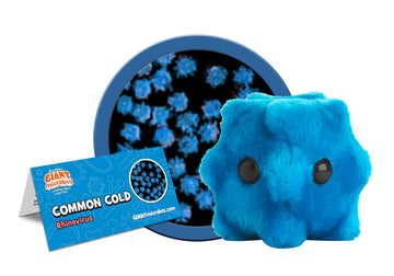 GIANTmicrobes Common Cold Plush Toy, 7" Blue, Funny Doctor Gift, Pediatrician & School Nurse Present