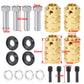 Rclions 12Mm Brass Wheels Spacers +20Mm Extension Wheel Hubs Hex For Trx4 1/10 Rc Crawler Truck Car