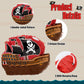 WERNNSAI Pirate Piata - Pirate Ship Piata with Blindfold and Bat for Boys Kids Caribbean Pirate Piata Birthday Party Favors Deco