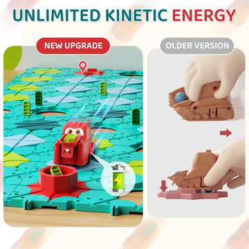 Stem Board Games Toys, Logic Maze Puzzles for Kids, Automatic Toy Car Preschool Classroom Learning Brain Teasers Toys for Kids A