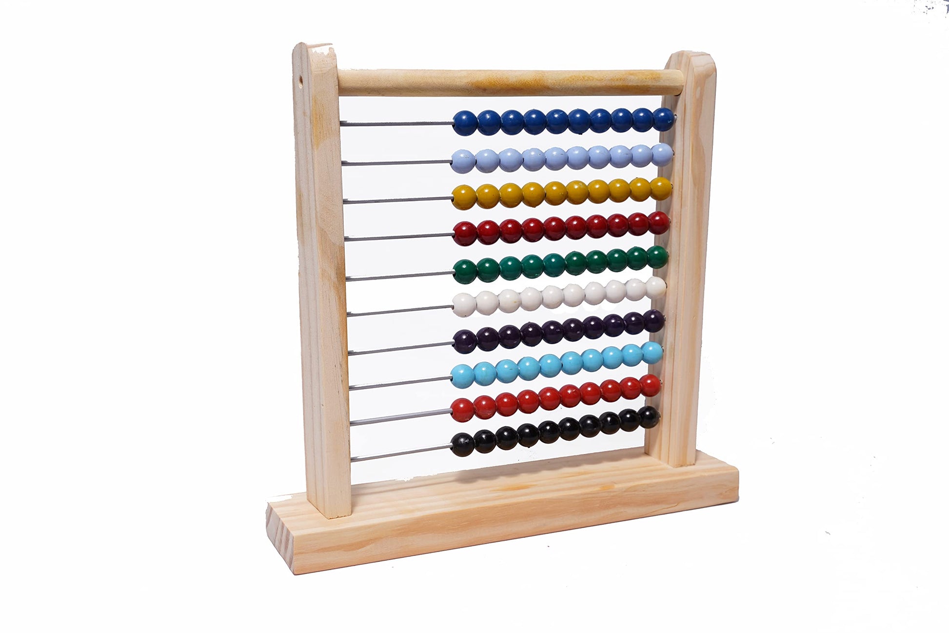 Wooden Abacus With 10 Rows & 100 Beads For 3+ Children | Learning And Playing Game For Little Kids And Improve Motor Skill Of Ch