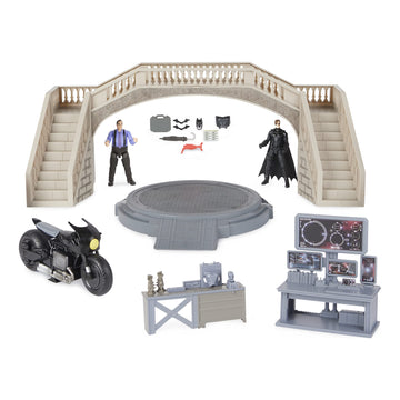 DC Comics  Batman Batcave with limited availability Batman and Penguin Action Figures and Batcycle  The Batman Movie Collectible Kids Toys for Boys Ages 3 and up
