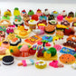 Nuanmu Miniature Food Drink Bottles Set - 100 Pieces, Small Resin Toys for Dollhouse Pretend Play, Multicolor, Model NM001