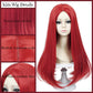 Kids Sally Wig Long Straight Kids Red Wig, 23.6'' Red Sally Wig For Kids Girls Toddler, Sally Costume Wig Synthetic Fiber Hair F
