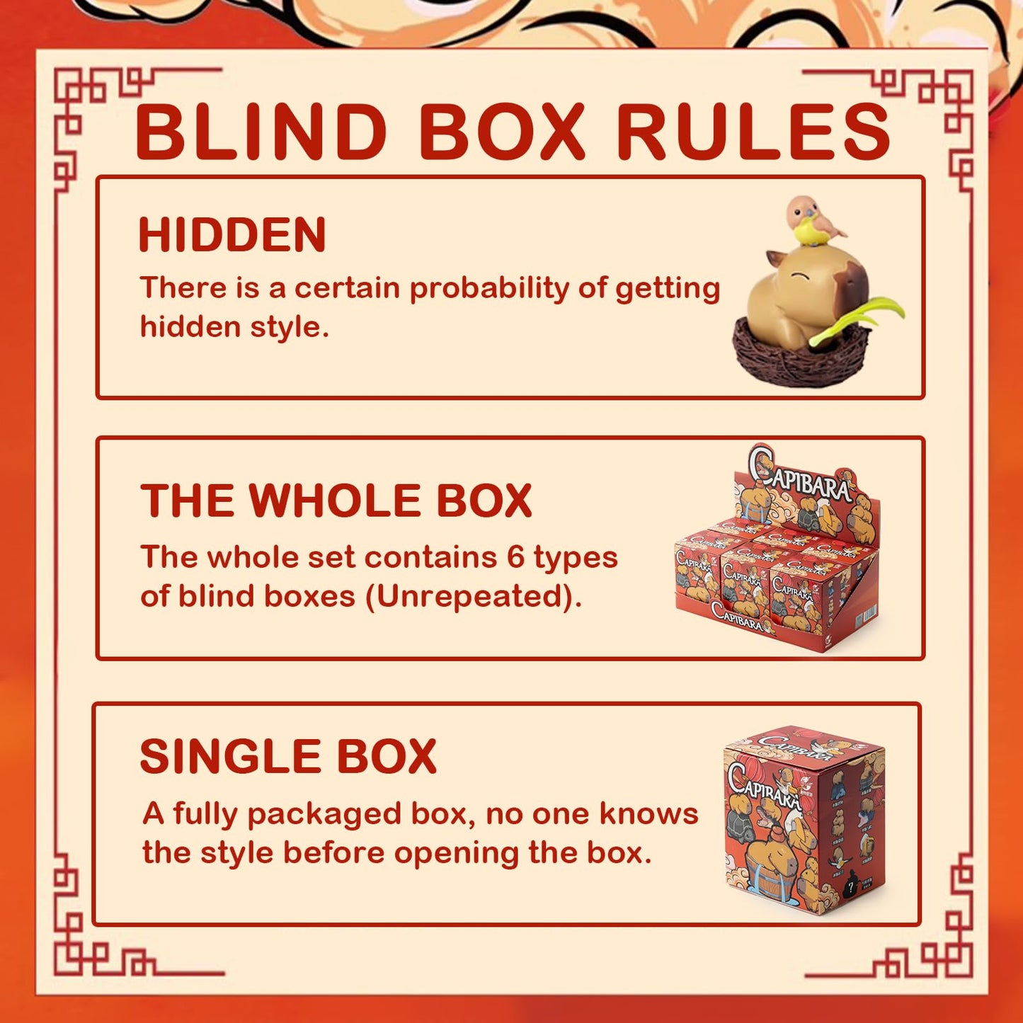 Beemai Capybara Series 1Pc Blind Box Figures, Random Design Cute Figures Collectible Toys Birthday Gifts