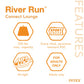 Intex 58854Ep River Run Connect Lounge Inflatable Floating Water Tube (5 Pack)