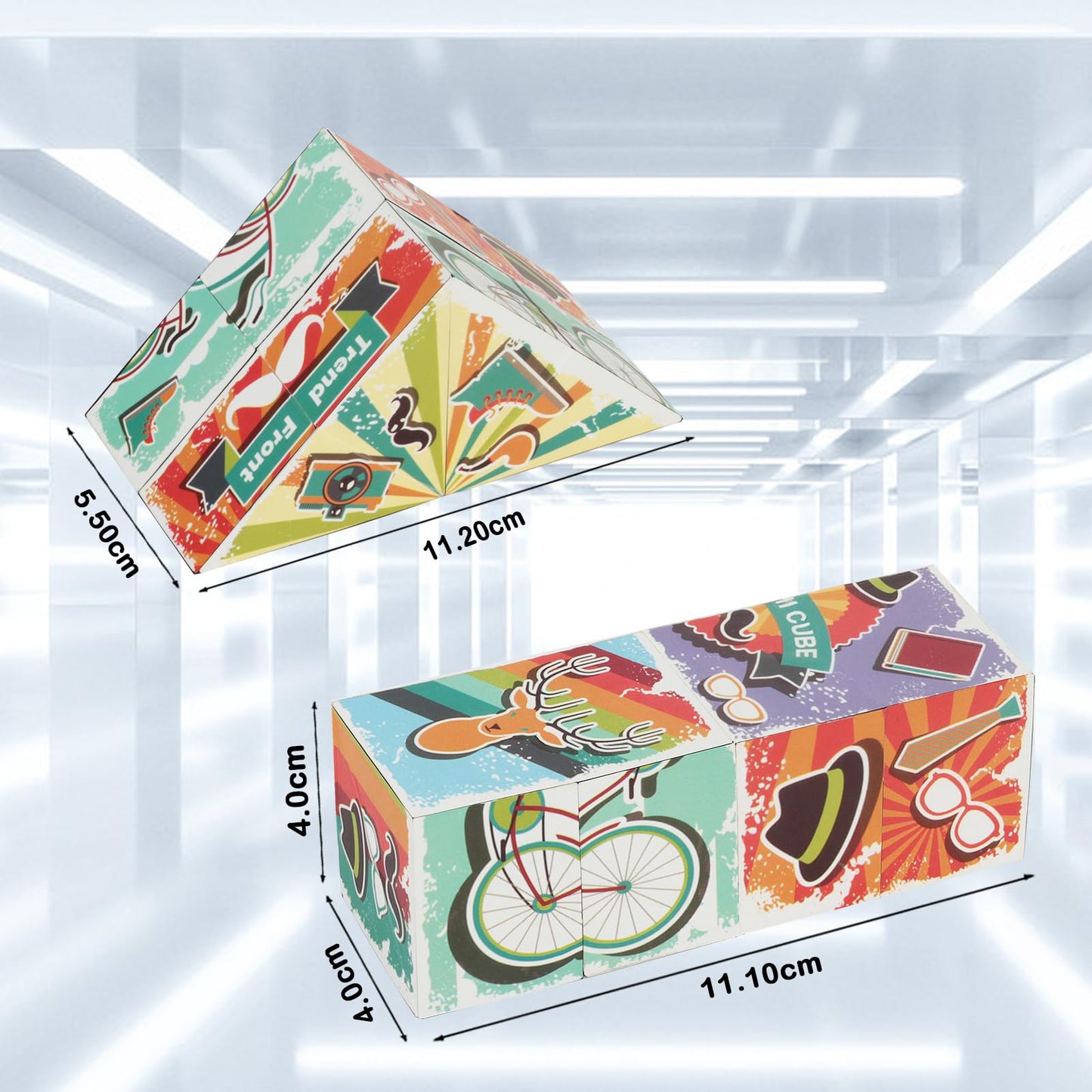 3D Magic Cube Toys Fidget Toy Infinity Magic Cube Brain Teaser Party Favors Birthday Gift Girls Boys Stress Relief Fidget Toys A
