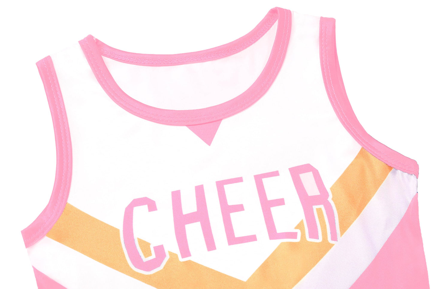 SCYPRUTH Cheerleader Costume for Girls - Outfit for Cheerleading, Kids Cheer Dress Up