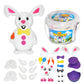 Build Buddiez Bunnies Craft Kit 6 Pack - Build, Play, and Display 6 Cute Bunny Rabbit Characters, Great for Easter Baskets, Birt