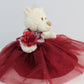 Kinnex Collections By Amanda 20'' Quince Anos Quinceanera Last Doll Teddy Bear With Dress (Centerpiece) B16631-7 (Burgundy1)