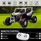 Nitoess Xxxl 24V Ride On Utv For Kids 2 Seater, 4Wd Ride On Buggy Power With Remote Control, 3-12Yrs Electric Car Bluetooth/Aux/Tf Slot,Max Load Capacity 200Lbs(White)