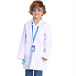 Togrop 4Pcs Doctor Scientist Lab Costume For Kids Role Play Thick White Coat Birthday Party Gift 2-4 T