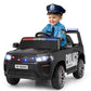 OLAKIDS Ride on Police Car, 12V Kids Battery Powered Electric Vehicle with Siren, Flashing Lights, Bluetooth, Music, MP3, USB, P