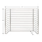 Melissa & Doug Puzzle Storage Rack - Wire Rack for 12 Puzzles, 8.5" x 8.5", Multi, Model 1018, Durable Metal Construction